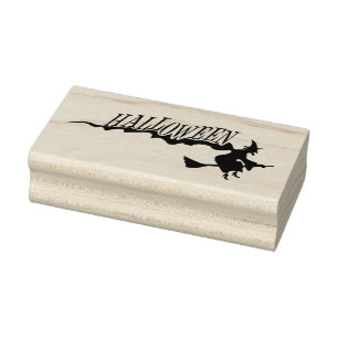 Carimbo De Borracha Bruxa de Halloween