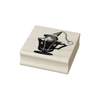 Carimbo De Borracha Bruxa Teacup