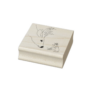 Carimbo De Borracha Buck Deer and Mouse Friel Winter Rubber Stamp
