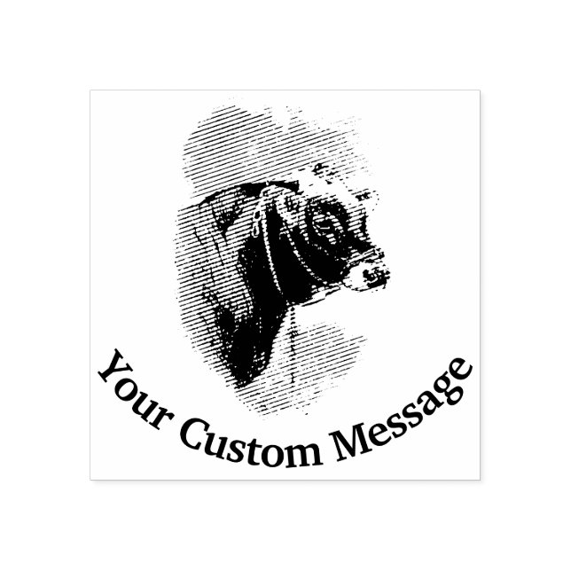 Carimbo De Borracha Bull Personalizado (Impressão)