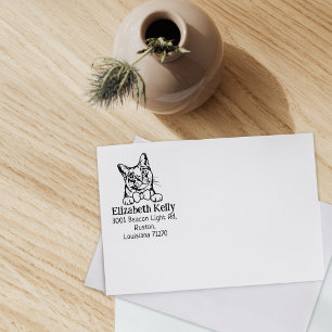 Carimbo De Borracha Burmilla Cat Return Address Pet