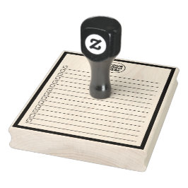 Carimbo De Borracha Business Logo Navy Blue To Do List