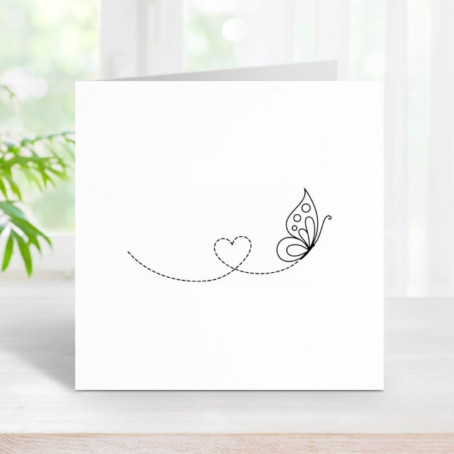 Carimbo De Borracha Butterfly Heart - Color Me (Criador carregado)