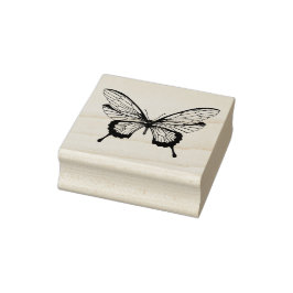 Carimbo De Borracha Butterfly Rubber Stamp
