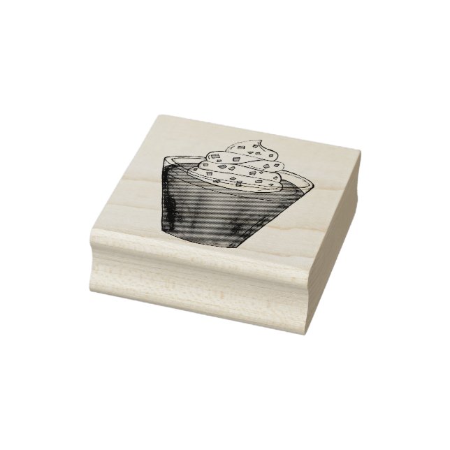 Carimbo De Borracha Butterscotch Pudim Cream Comida Meridional (Carimbo)