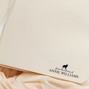 Carimbo De Borracha Cachorro Australiano Minimalista