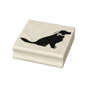 Carimbo De Borracha Cachorro do Retriever do ouro