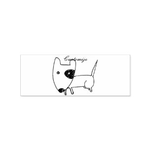 Carimbo De Borracha Cachorro Mínimo Escuro Menor e Bonito Thunder_Cov