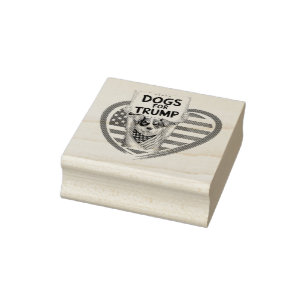 Carimbo De Borracha Cães para Trump: Patriotas Paw-Lípticos