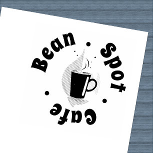 Carimbo De Borracha Café de lealdade para logotipos de café Design Sut