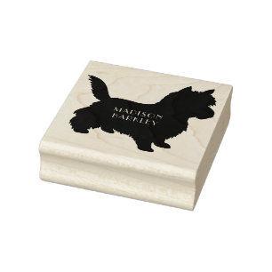 Carimbo De Borracha Cairn Terrier Puppy Dog
