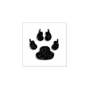 Carimbo De Borracha Caminho de Puppy do Endereço Personalizado
