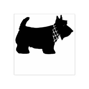 Carimbo De Borracha Cão de Terrier do Scottish