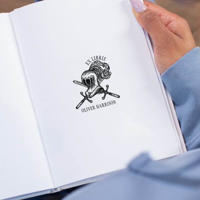 Carimbo De Borracha Capacete de Cavaleiro Medieval Vintage (Criador carregado)