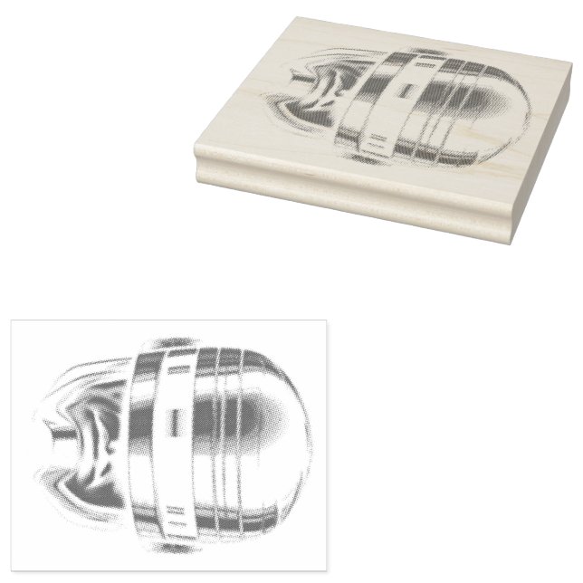 Carimbo De Borracha Capacete Robot Cop (Carimbado)