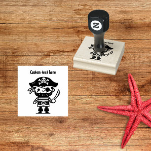 Carimbo De Borracha Caractere Pirate