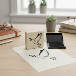 Carimbo De Borracha Caramelo de Borracha de Madeira da Peace Dove