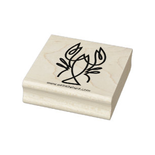 Carimbo De Borracha Caranguejo de Linha Minimalista