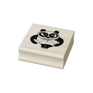 Carimbo De Borracha Caras Raios, Panda