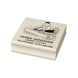 Carimbo De Borracha Carpete encaixando no tapete