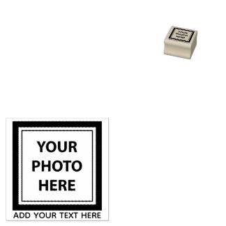 Carimbo De Borracha Carregar Foto de Imagem e Adicionar Texto - Person