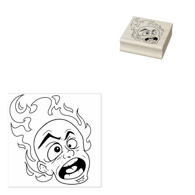 Carimbo De Borracha Carroçaria Escovilélica Cabeça de Fogo Carroçaria  (Carimbado)