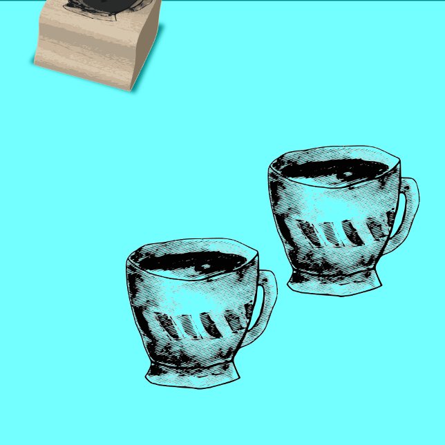 Carimbo De Borracha Cartão de fidelidade para a xícara de café (Criador carregado)