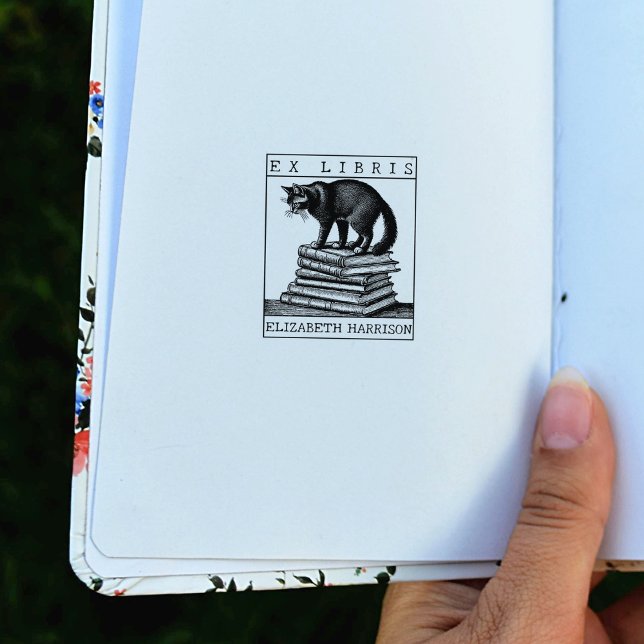 Carimbo De Borracha Cartão de Visita Ex Libris Personalizado, Livro de (Criador carregado)