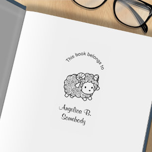 Carimbo De Borracha Cartaz Casaco de Carneiro de Carneiro