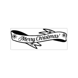 Carimbo De Borracha Cartaz de Banner de Natal Merry