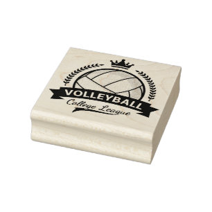 Carimbo De Borracha Cartaz de borracha de voleibol da Liga Universitár