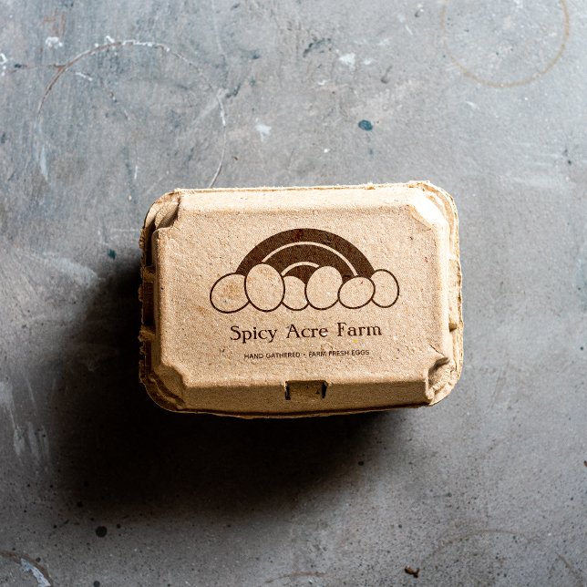 Carimbo De Borracha Cartonagem de Ovo Arco-Íris (Criador carregado)