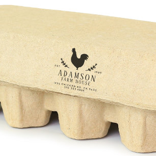 Carimbo De Borracha Cartonagem de Ovos de Fazenda de Estilo Russo
