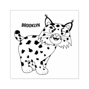 Carimbo De Borracha Cartoon lince lince de lince