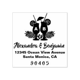 Carimbo De Borracha Casamento de Destino, Casamento de Praia, Casament