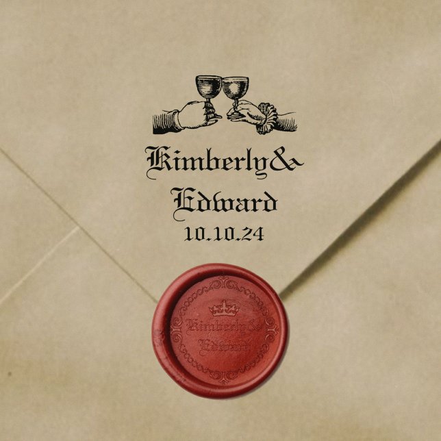 Carimbo De Borracha Casamento Gótico da Fantasia Medieval (Criador carregado)