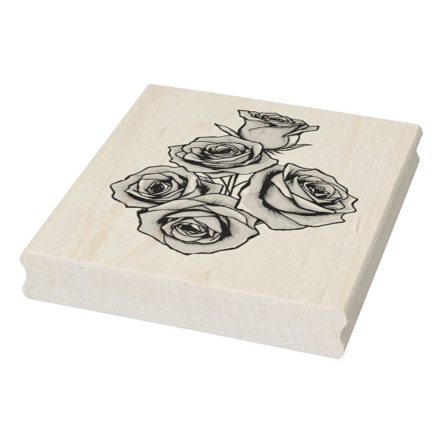 Carimbo De Borracha Casamento Rosa Místico Moderno (Carimbo)