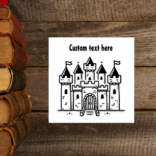 Carimbo De Borracha Castelo Stamp