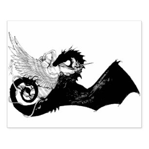 Carimbo De Borracha Cavalo do Espírito Espiral do Pegacorn Dragão Unic