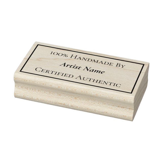 Carimbo De Borracha Certificado de autenticidade feito à mão (Carimbo)