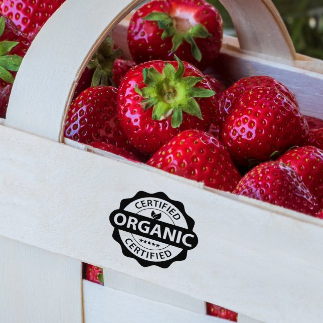 Carimbo De Borracha Certificado Orgânico, Bio, Ecológico (Criador carregado)