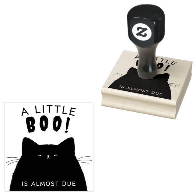 Carimbo De Borracha Chá de Bebê de Halloween Little Boo (Carimbado)