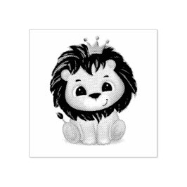 Carimbo De Borracha Chá de fraldas Pequeno Príncipe Leão