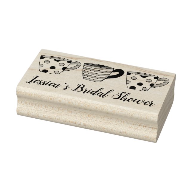 Carimbo De Borracha Chá de panela de Copas do Teacup Tea Party (Carimbo)