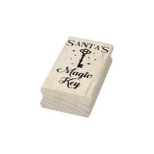 Carimbo De Borracha Chave Mágica dos Papais noeis Fofos