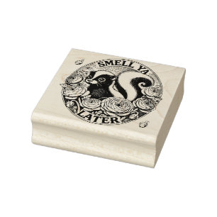 Carimbo De Borracha Cheira-te Mais Tarde Skunk