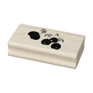 Carimbo De Borracha Cherry Stems Art Stamp