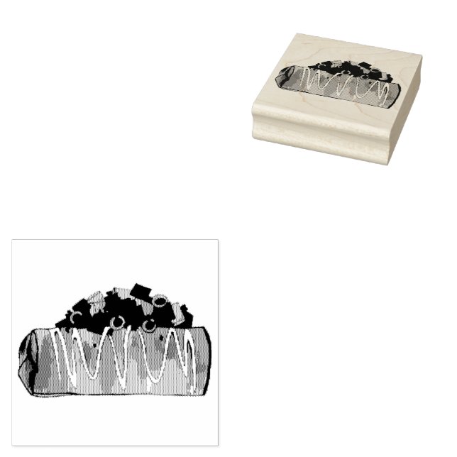 Carimbo De Borracha Chimichanga Tex Mex Southwestern Burrito Arizona (Carimbado)