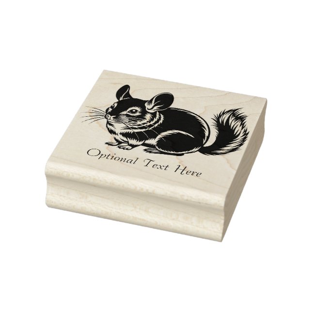 Carimbo De Borracha Chinchilla Personalizada (Carimbo)