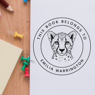 Carimbo De Borracha Chita Personalizada Este Livro Pertence Ao Nome Do